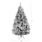 6ft. Unlit Flocked White River Mountain Pine & Pinecones Artificial Christmas Tree